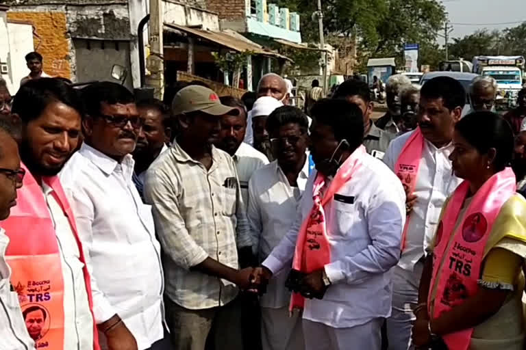 MLA Abraham participated MLC conducted the election campaign in Manavapadu zone
