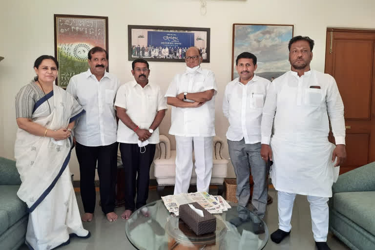 New Mayor and NCP office bearers met Sharad Pawar