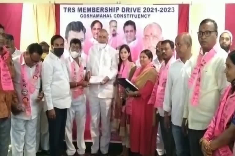 Trs MLC held a preparatory meeting for the elections in Goshamahal constituency