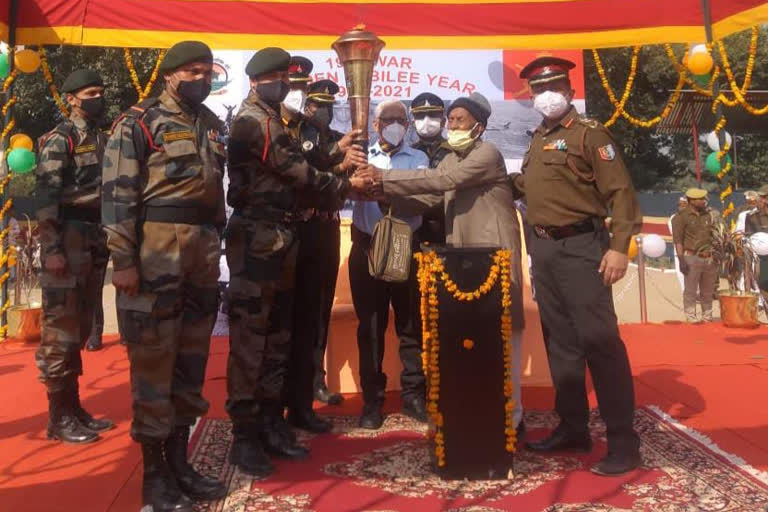 vijay jyoti yatra of indian army reached gonda