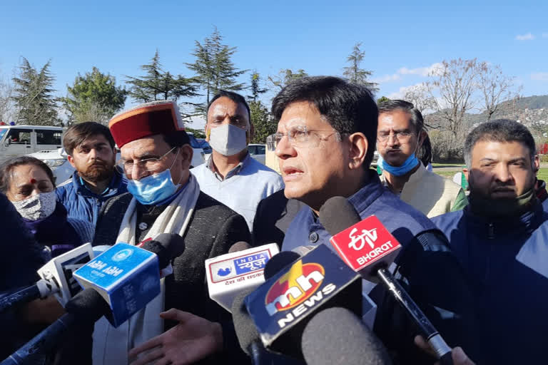 Union Railway Minister Piyush Goyal shimla tour