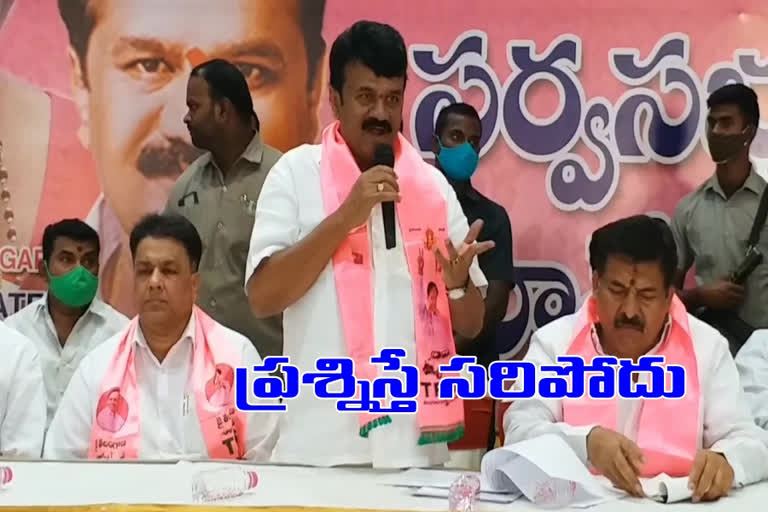 minister talasani in mlc election campaign in musheerabad in hyderabad today