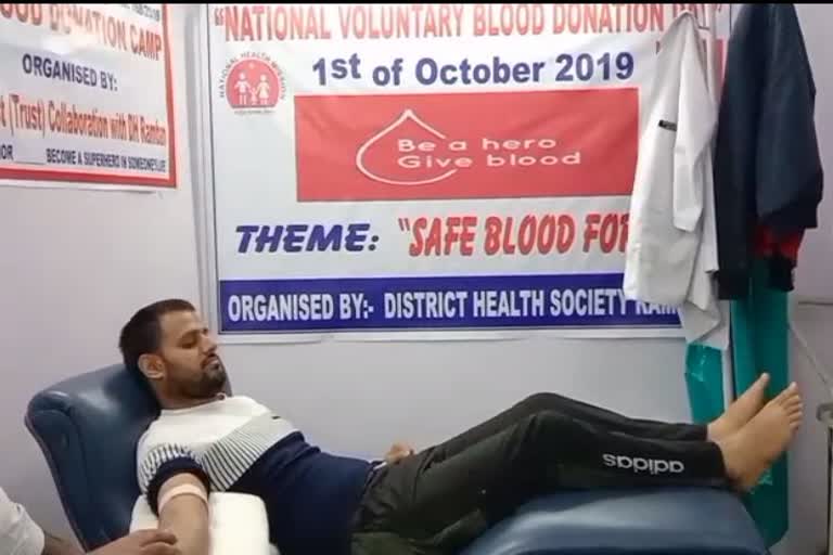 Team hamdard  donated blood to pregnant  women save Life in Ramban hospital