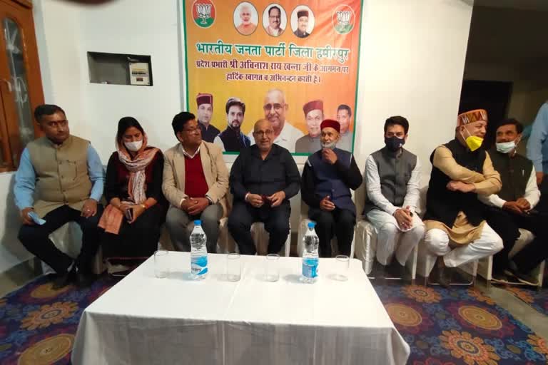 himachal bjp in charge avinash rai khanna