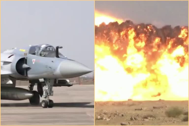 air strike news jodhpur, Miraj rains shells in Pokhran, completion of 2 years of Balakot air strike