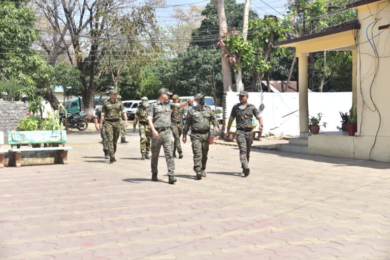 State Director General of Police Hemant Nagarale on a tour of Gadchiroli district