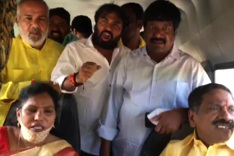 tdp-leaders-arrest-at-renigunta-due-to-chandra-babu-tour