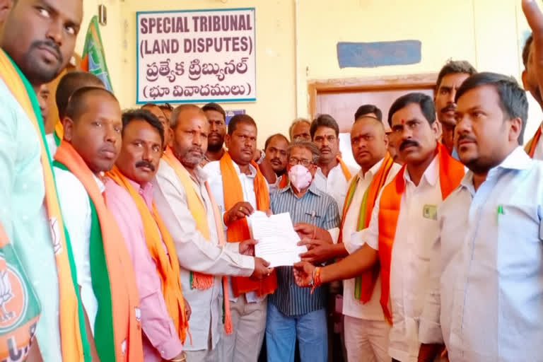 bjp obc morcha leaders demands to sanction immediately sheep units for golla kuruma in nagar kurnool district