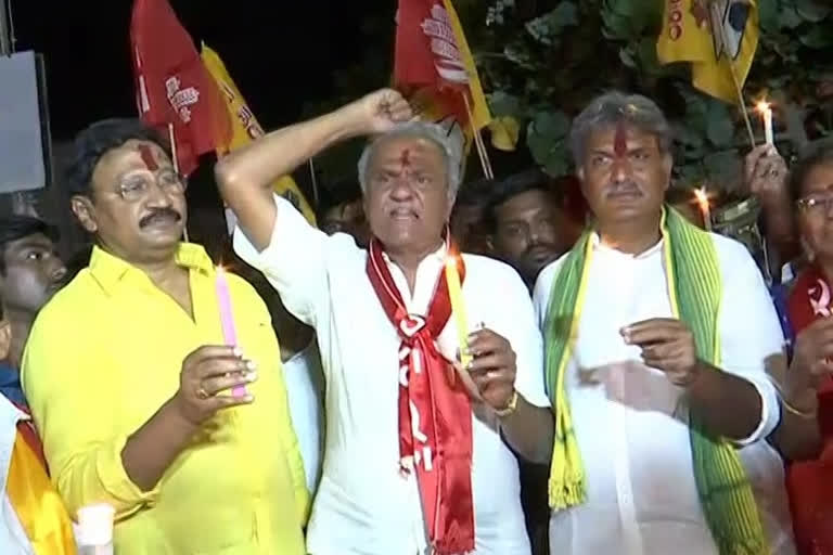 cpi leader narayana, tdp leaders kesineni nani, gadde rammohan fire on ycp government