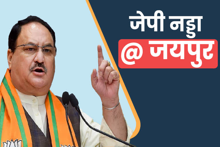 bjp national president jp nadda jaipur visit today live update