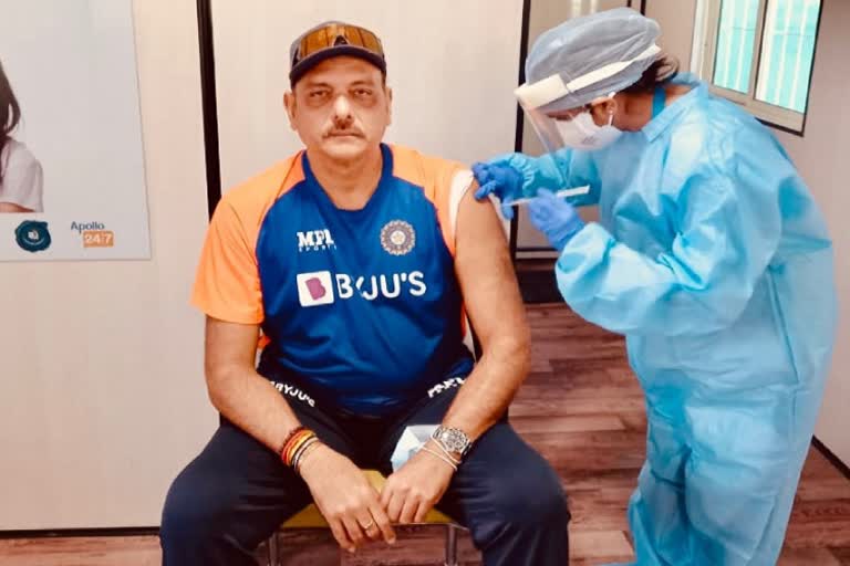 Team India coach Ravi Shastri gets first dose of COVID-19 vaccine