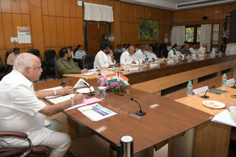 Meeting chaired by CM BS Yediyurappa