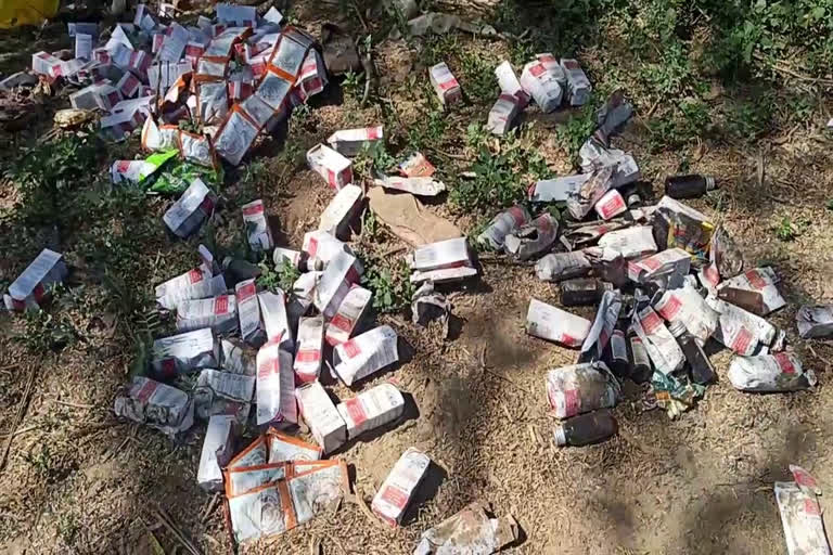 Government medicines found on the road in charkhi dadri