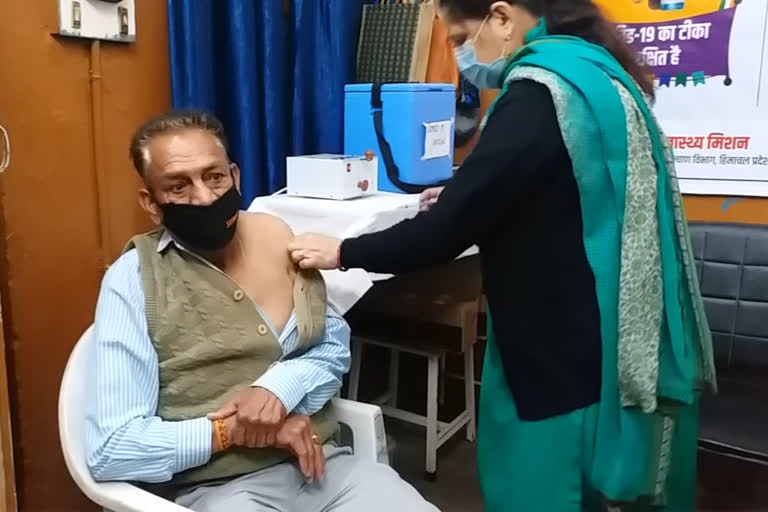 corona vaccination in bilaspur