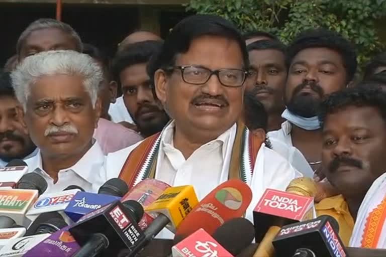 dmk congress alliance talk  DMK - Congress pulls in constituency allocation