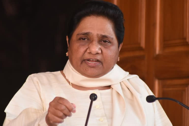 bsp chief maya targets yogi govt