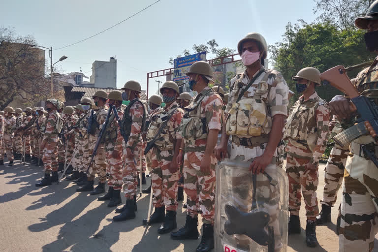 Paramilitary Pride rally held in namakkal