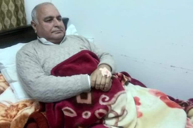 Former minister Gulab Singh Thakur admitted to Jogendranagar Hospital due to health problem