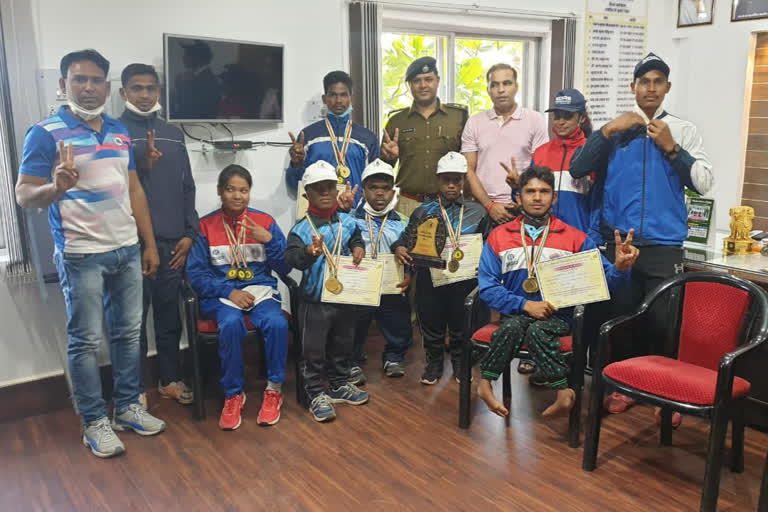 Kawardha players won in Chhattisgarh Para Athletics