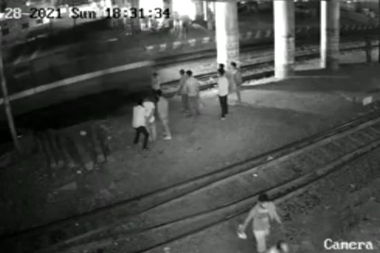 CCTV Footage Of Youth Being Killed In Train Accident In Sambalpur