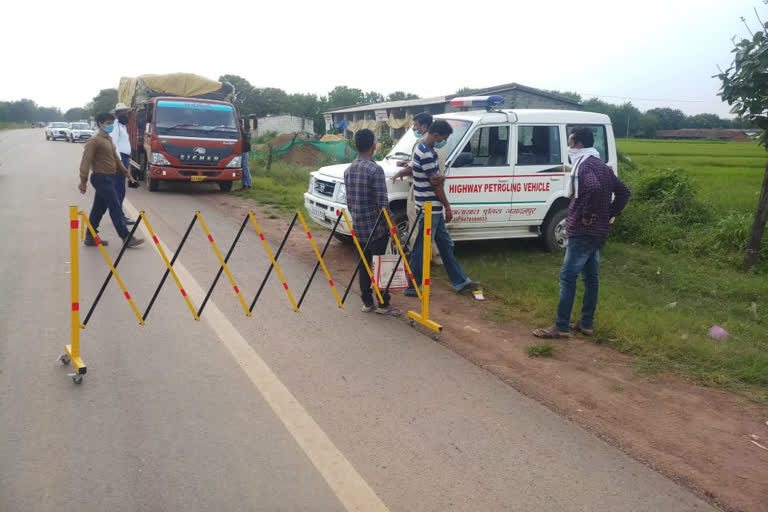 Traffic police on action mode