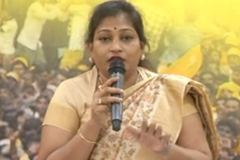 tdp suspended Telugu woman president of Anantapur Parliament