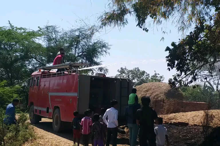 Fire in the farmer barn