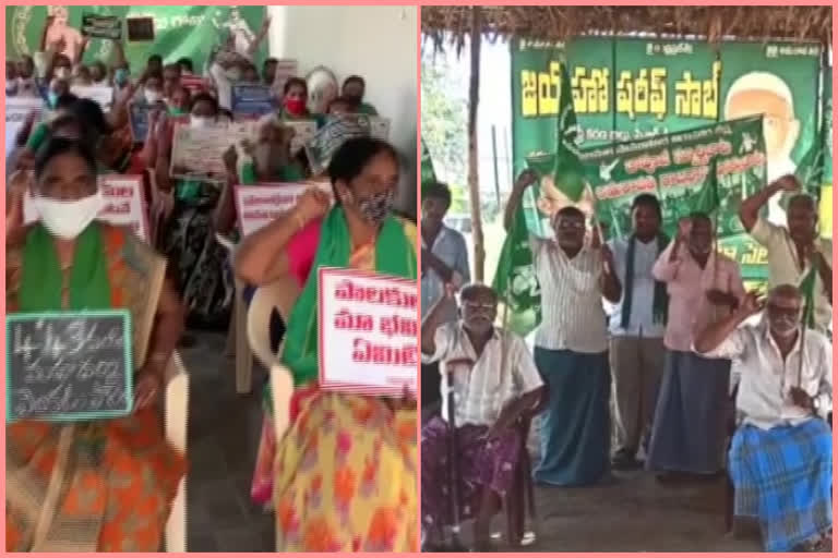 protest of state capital farmers