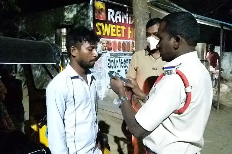 drunk drive conducted in akkannapeta siddipet district