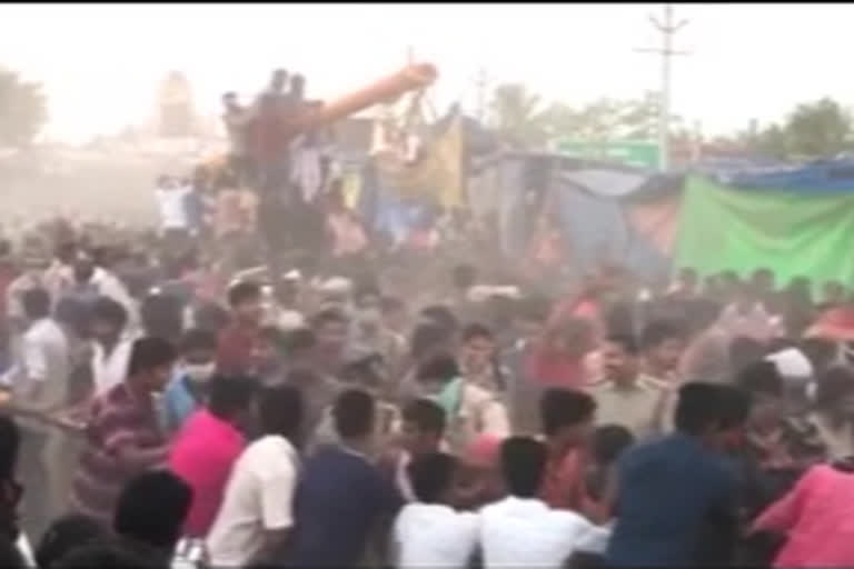 Sidibandi Mahotsavam during Veeramma's mother's feast