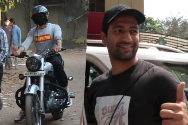 WATCH: Kartik arrives at dubbing studio riding bullet, Vicky spotted at gym