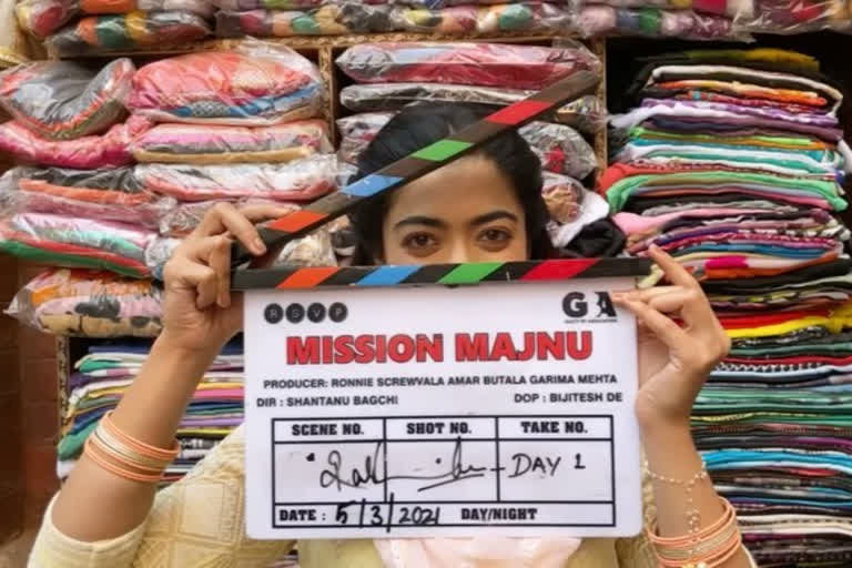 Rashmika Mandanna begins Mission Majnu shoot