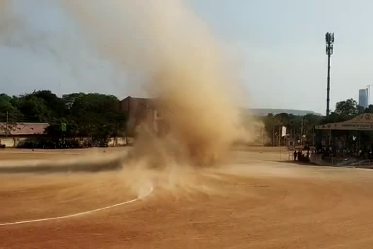 Tornado at Godavarikhani Singareni playground