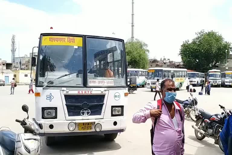 alwar central bus stand, alwar bus stand