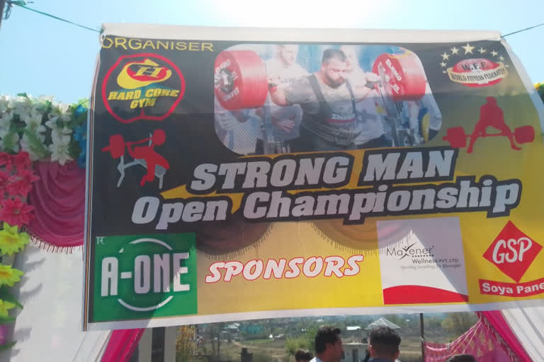 tate level strong man open championship held in Bhambla