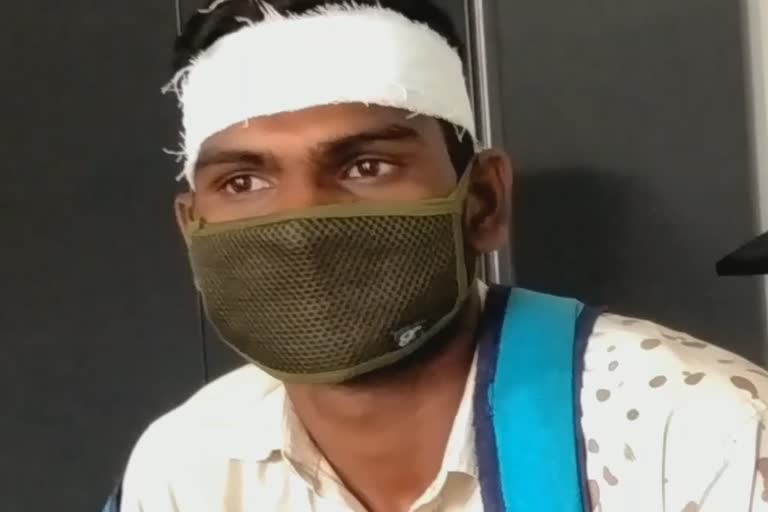 a student attacked by non student in nuapada
