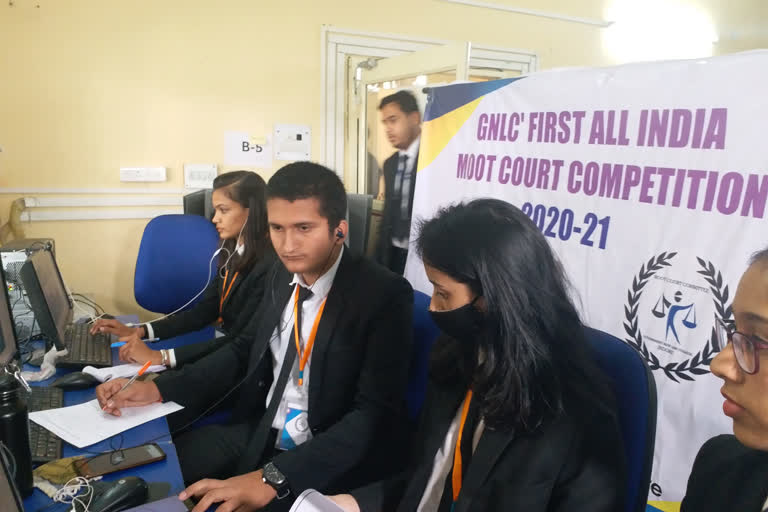 Students participating in the competition