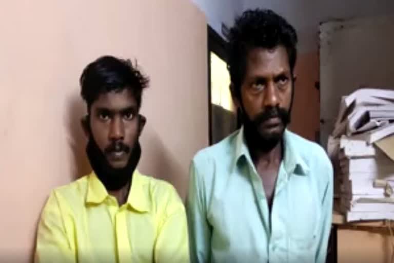 father son duo got arrested  ഗൃഹനാഥനെ ക്രൂരമായി മർദിച്ച കേസ്  അച്ചനും മകനും അറസ്റ്റിൽ  അഞ്ചൽ ഏറം പെരിഞ്ഞേലിക്കോണം  Brutal Beating of a Man