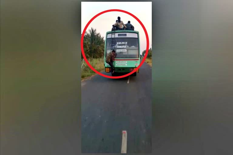 dangerous journey in kadambur video goes viral