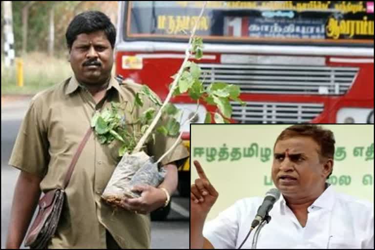 minister-sp-velumani-appreciate-to-coimbatore-conductor-marimuthu-yoganathan