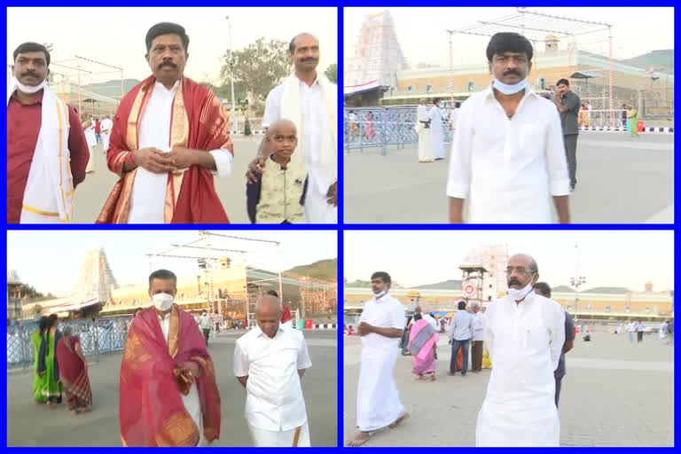 vips at tirumala balaji temple