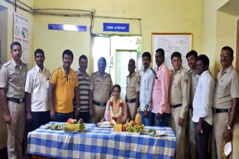 Employees arranged baby shower for constable