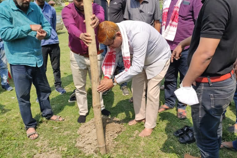 বৰপেটাৰ চাউলখোৱা মহোৎসৱৰ লাইখুঁটা স্থাপন