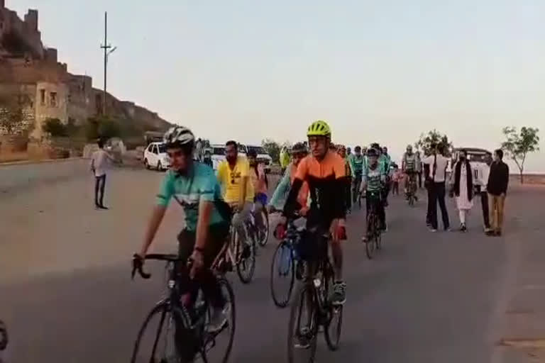 Cycle rally in Jodhpur, जोधपुर में साइकिल रैली