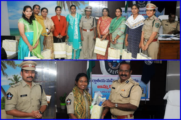 dig felicitates women police officers at vishakapatnam