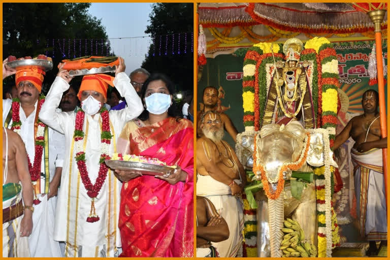 brahmotsavalu in srisailam, srinivasamangapuram