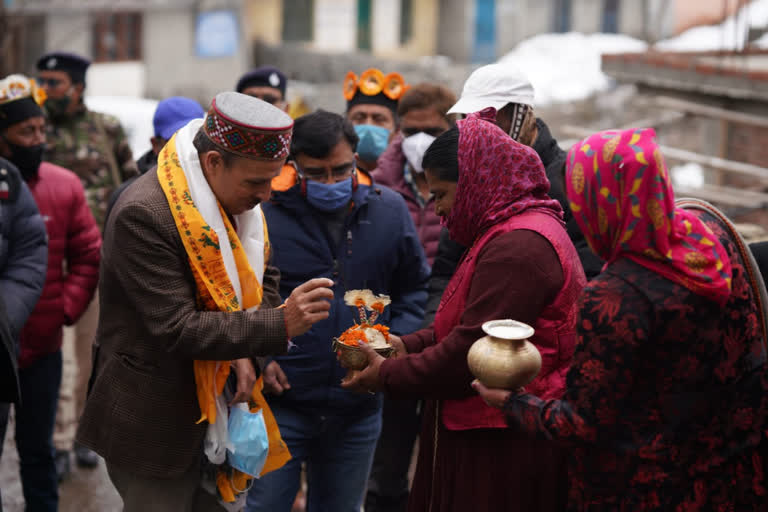 Technical Education Minister Dr. Rammalal Markanda at Snow Festival