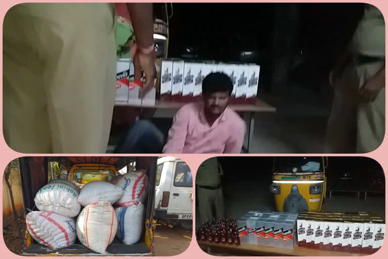 Seizure of illegally moving alcohol