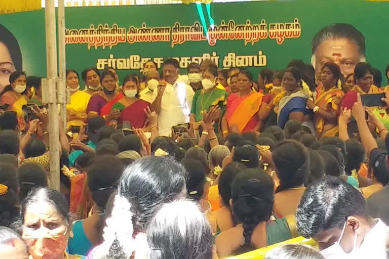 Women Day celebration at AIADMK head office