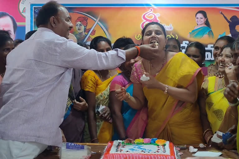 Gadwal MLA participating in the Women's Day celebrations